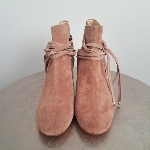 Rag & Bone  Booties Dalia ll Camel Suede Ankle - Picture 5 of 8